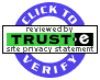 TRUSTe Click to Verify seal