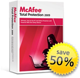 McAfee Total Protection - 50% offer