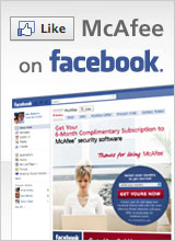 Like McAfee on Facebook