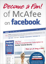 Become a Fan! of McAfee on Facebook